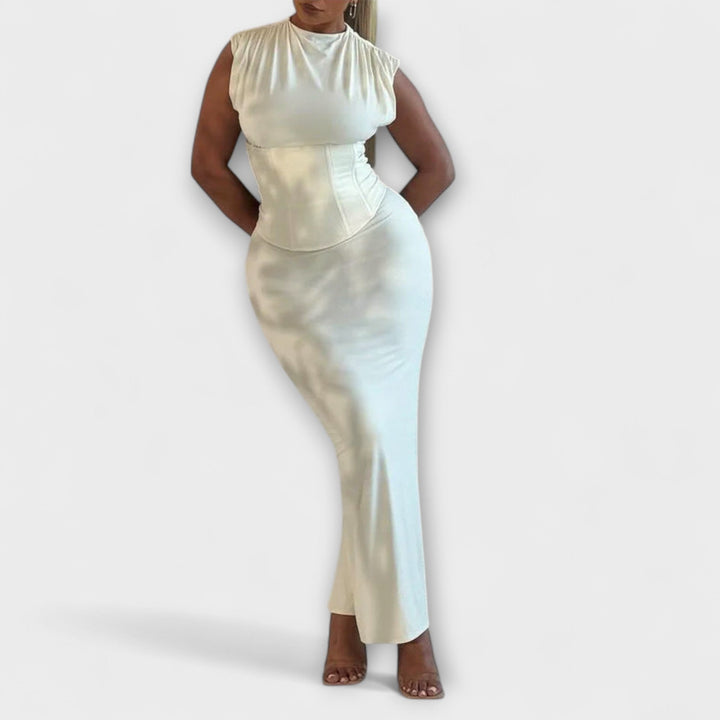 Vesper - Strapless Corset Maxi Dress