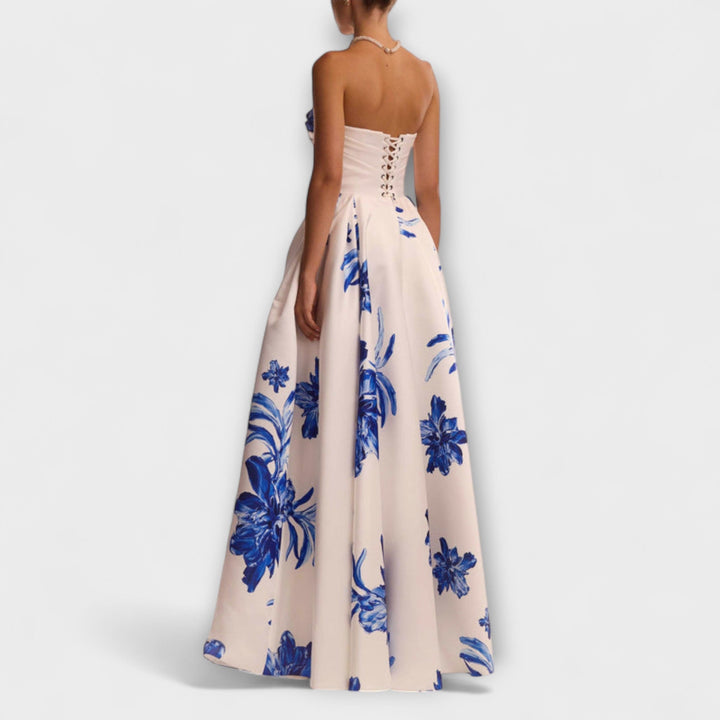 Rosalie - Chic Off-Shoulder Floral Maxi Dress
