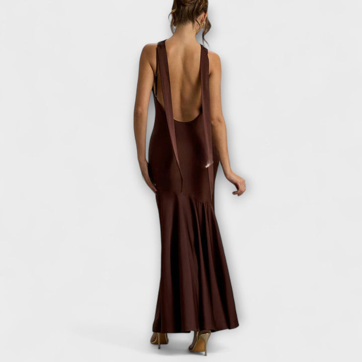Lennon - Elegant Maxi Dress in Satin