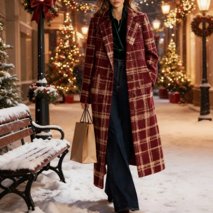 Clara I Classic Plaid Coat