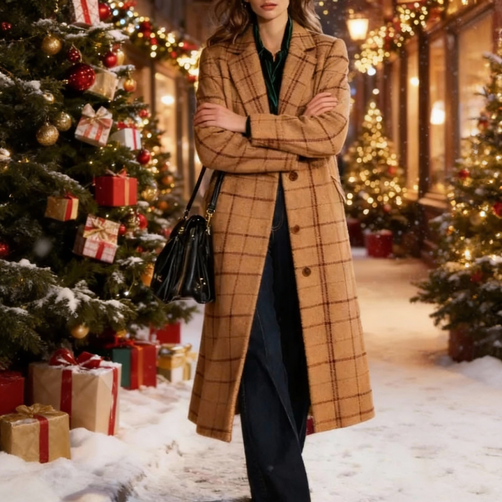 Clara I Classic Plaid Coat